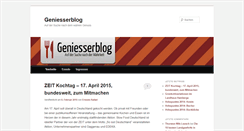 Desktop Screenshot of geniesserblog.de