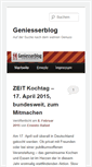Mobile Screenshot of geniesserblog.de